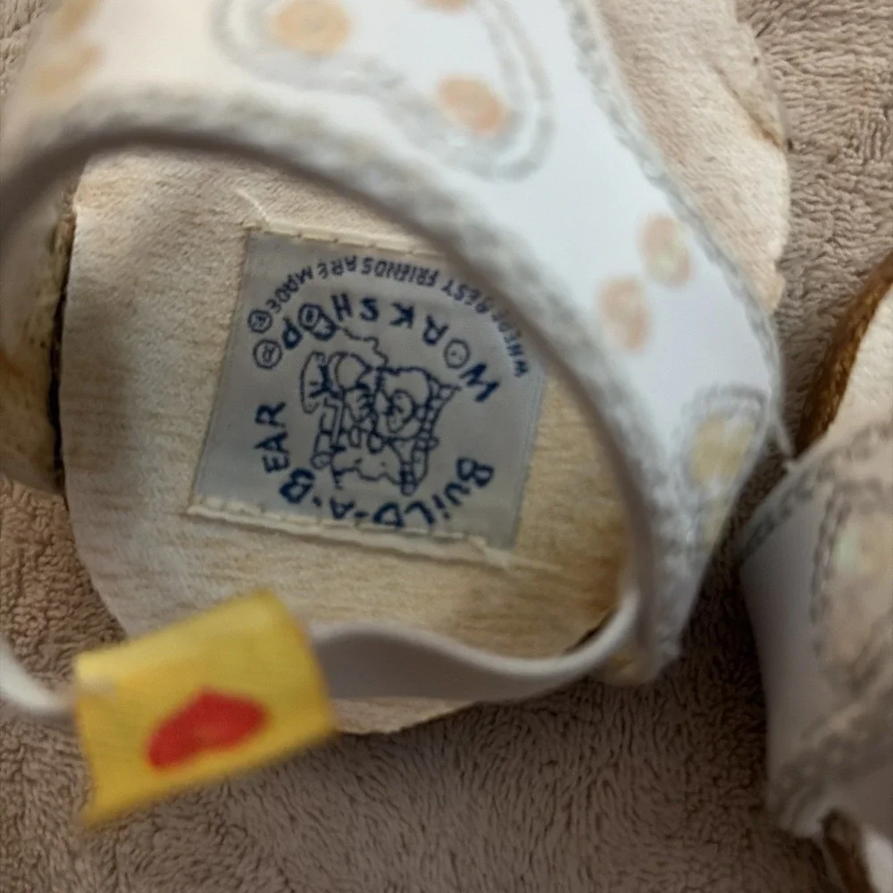 Build A Bear Workshop White Sequin Heart Sandals For Stuffed Animals